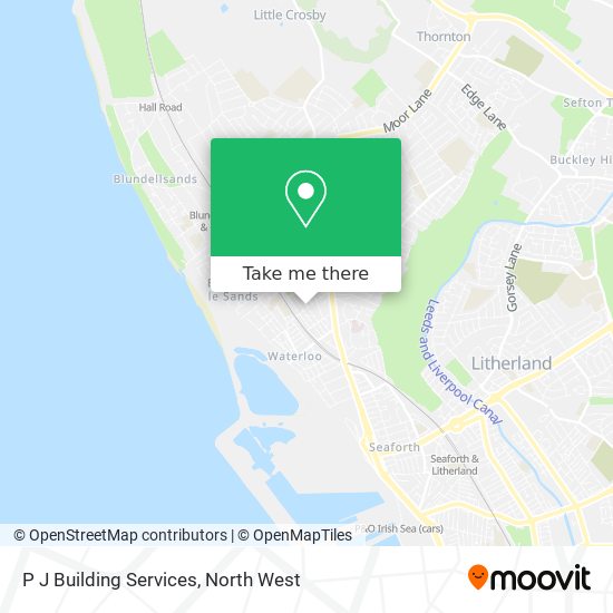 P J Building Services map