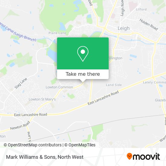 Mark Williams & Sons map
