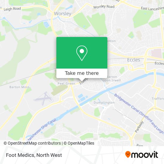 Foot Medics map