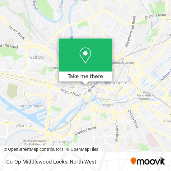 Co-Op Middlewood Locks map