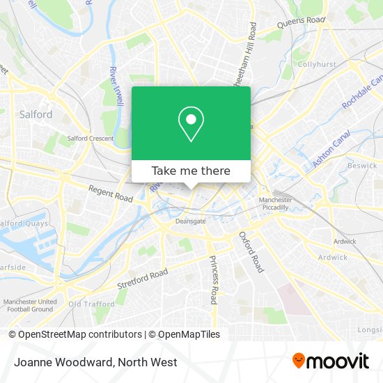 Joanne Woodward map