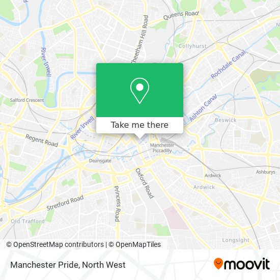 Manchester Pride map