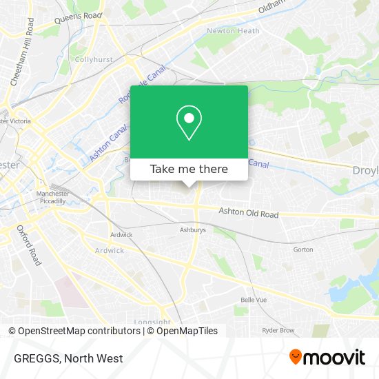 GREGGS map