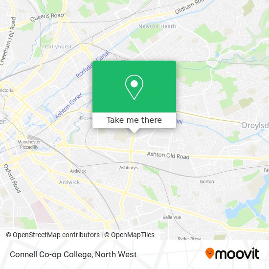 Connell Co-op College map