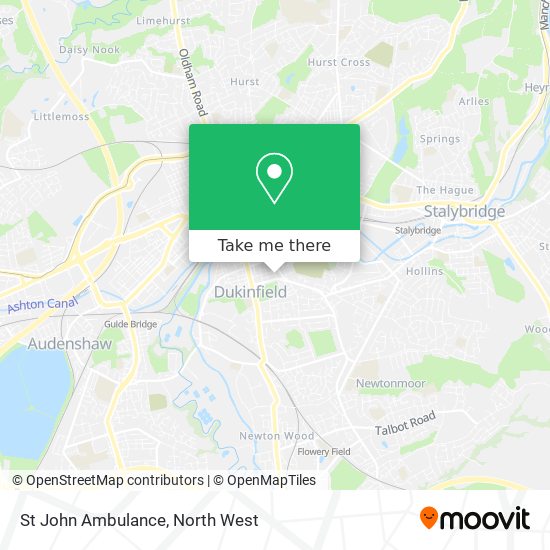St John Ambulance map