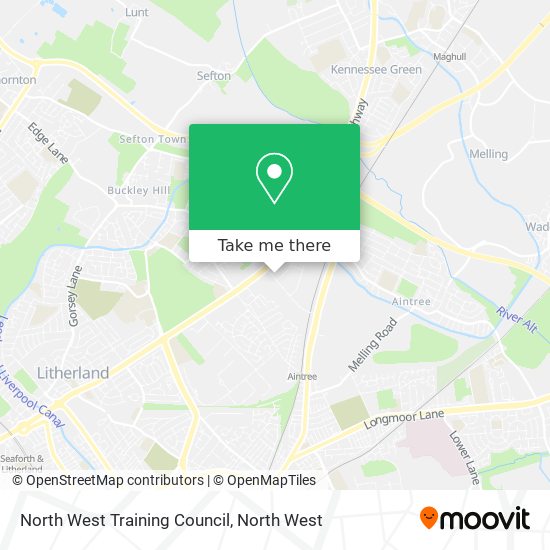 North West Training Council map