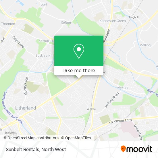 Sunbelt Rentals map
