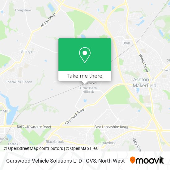 Garswood Vehicle Solutions LTD - GVS map