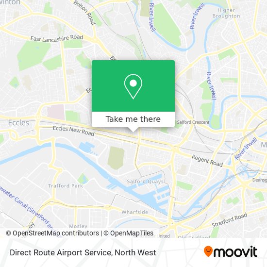 Direct Route Airport Service map