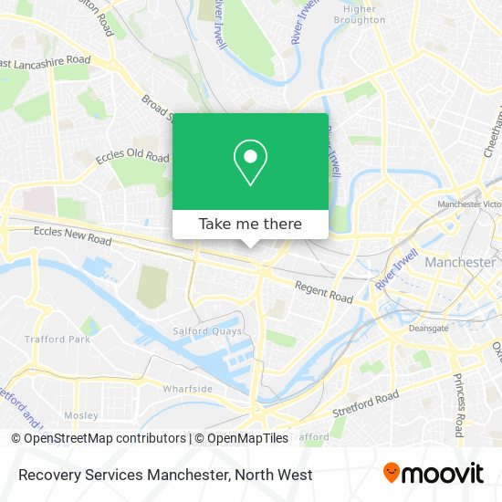 Recovery Services Manchester map