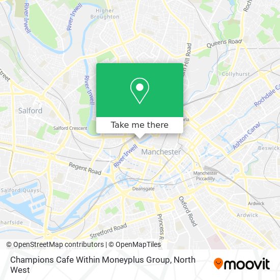 Champions Cafe Within Moneyplus Group map