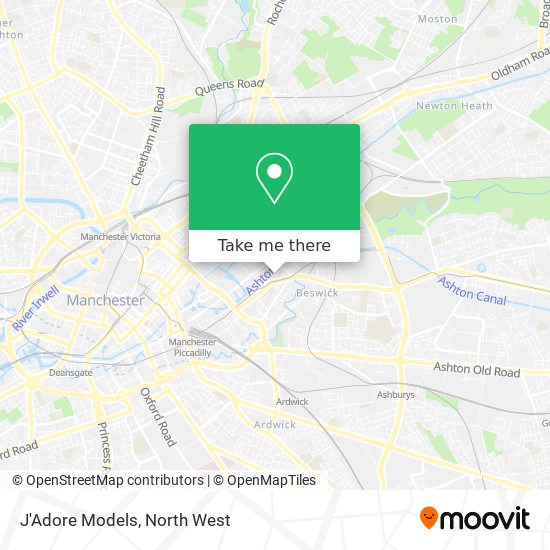 J'Adore Models map