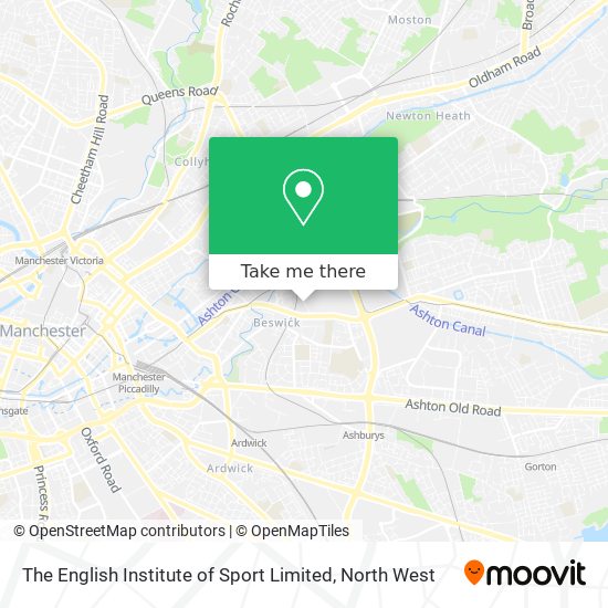 The English Institute of Sport Limited map
