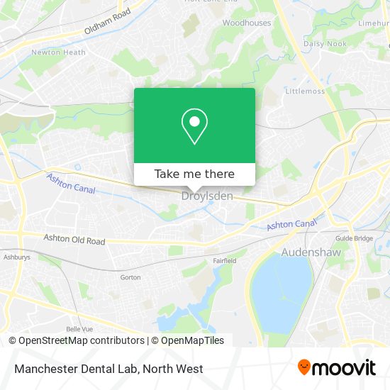 Manchester Dental Lab map