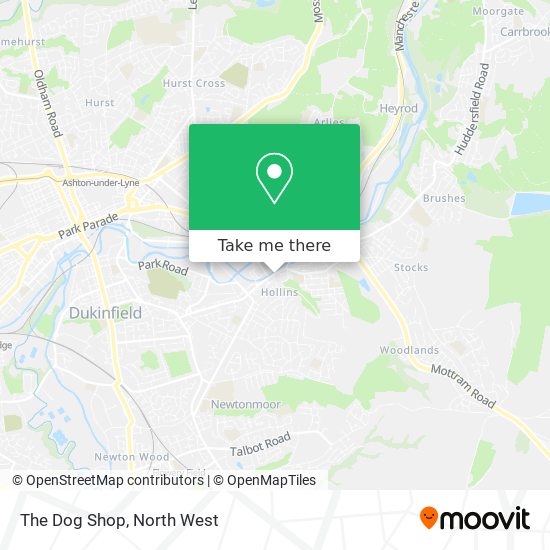 The Dog Shop map