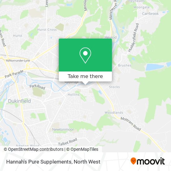 Hannah's Pure Supplements map