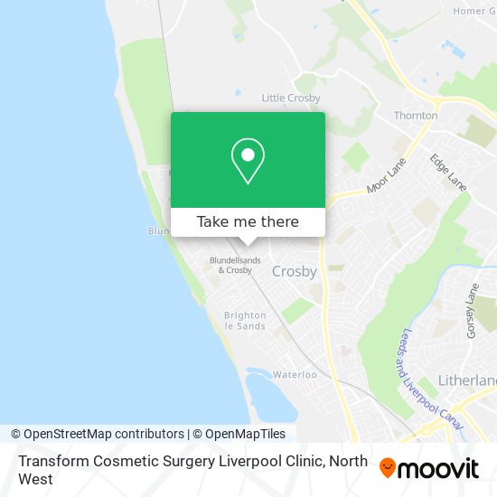 Transform Cosmetic Surgery Liverpool Clinic map