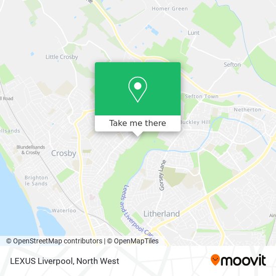 LEXUS Liverpool map