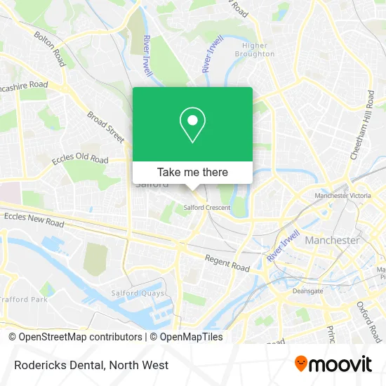Rodericks Dental map