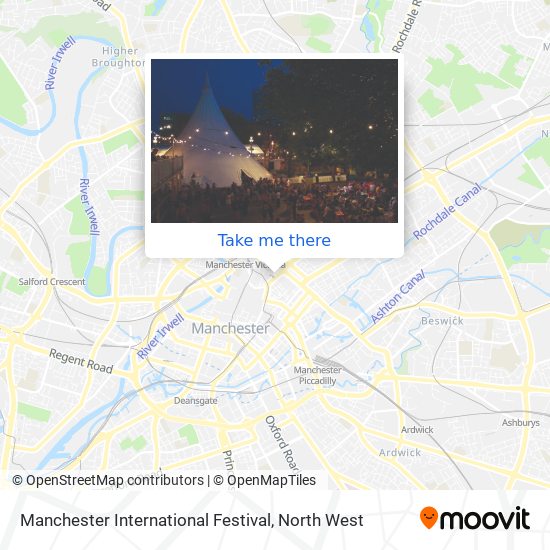 Manchester International Festival map