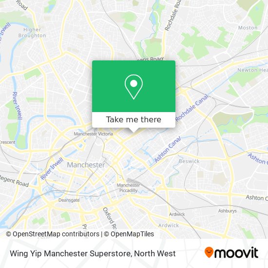 Wing Yip Manchester Superstore map