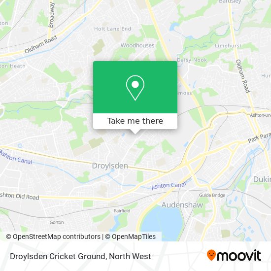 Droylsden Cricket Ground map