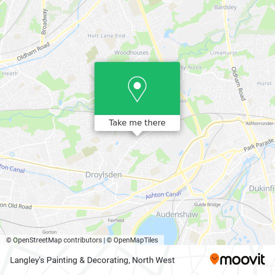 Langley's Painting & Decorating map