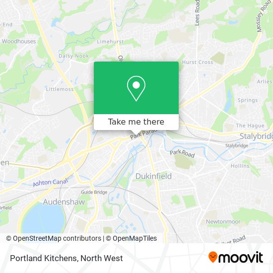 Portland Kitchens map