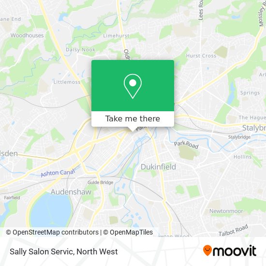 Sally Salon Servic map