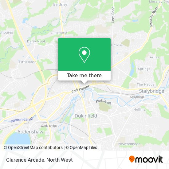 Clarence Arcade map