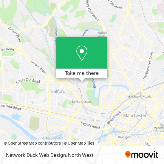 Network Duck Web Design map