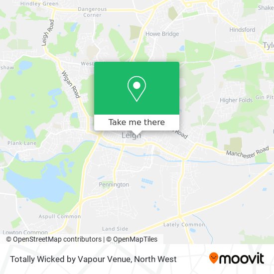 Totally Wicked by Vapour Venue map