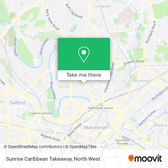 Sunrise Caribbean Takeaway map