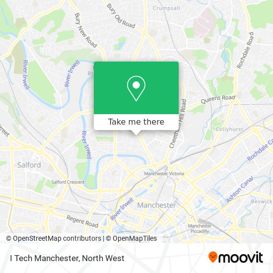 I Tech Manchester map