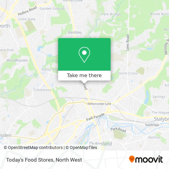 Today's Food Stores map