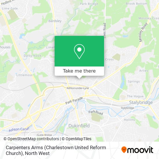 Carpenters Arms (Charlestown United Reform Church) map