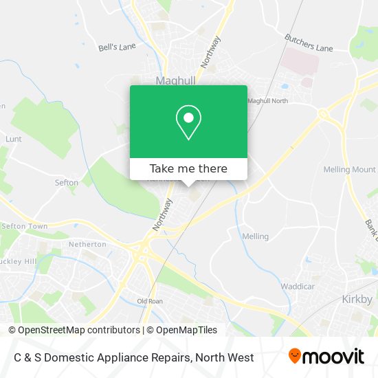C & S Domestic Appliance Repairs map