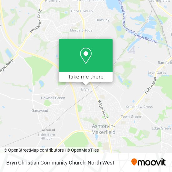 Bryn Christian Community Church map