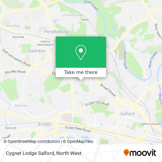 Cygnet Lodge Salford map