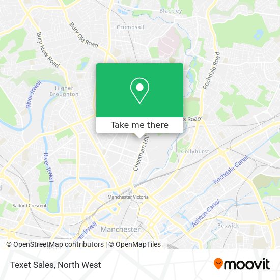 Texet Sales map