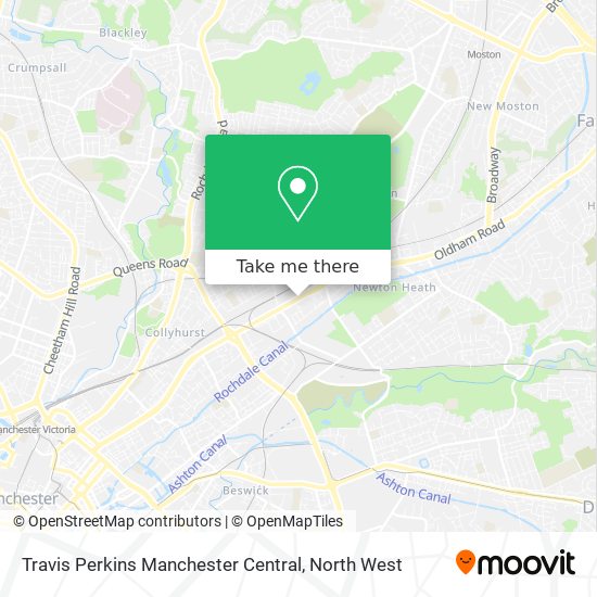 Travis Perkins Manchester Central map