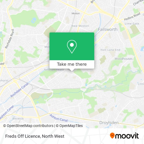 Freds Off Licence map