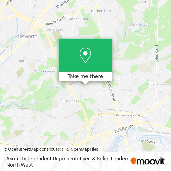 Avon - Independent Representatives & Sales Leaders map
