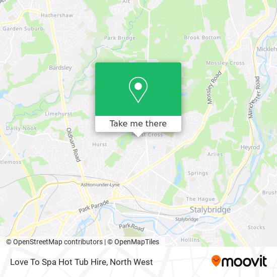 Love To Spa Hot Tub Hire map
