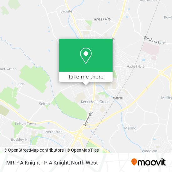 MR P A Knight - P A Knight map