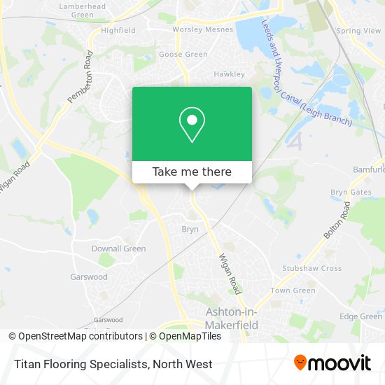 Titan Flooring Specialists map