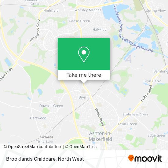 Brooklands Childcare map