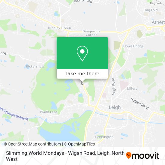 Slimming World Mondays - Wigan Road, Leigh map