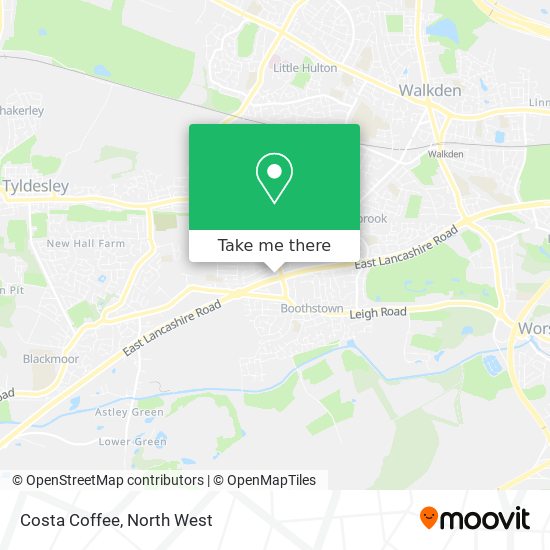Costa Coffee map
