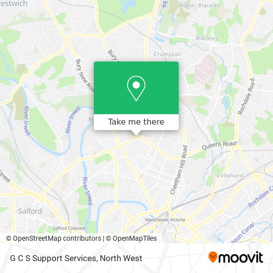 G C S Support Services map